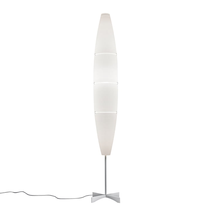 Foscarini - Havana Stehleuchte mit Dimmer in Chrom / Weiss