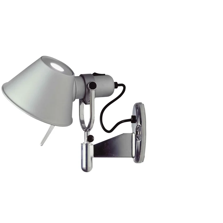 Artemide -Tolomeo Faretto Wandleuchte in Alusilber