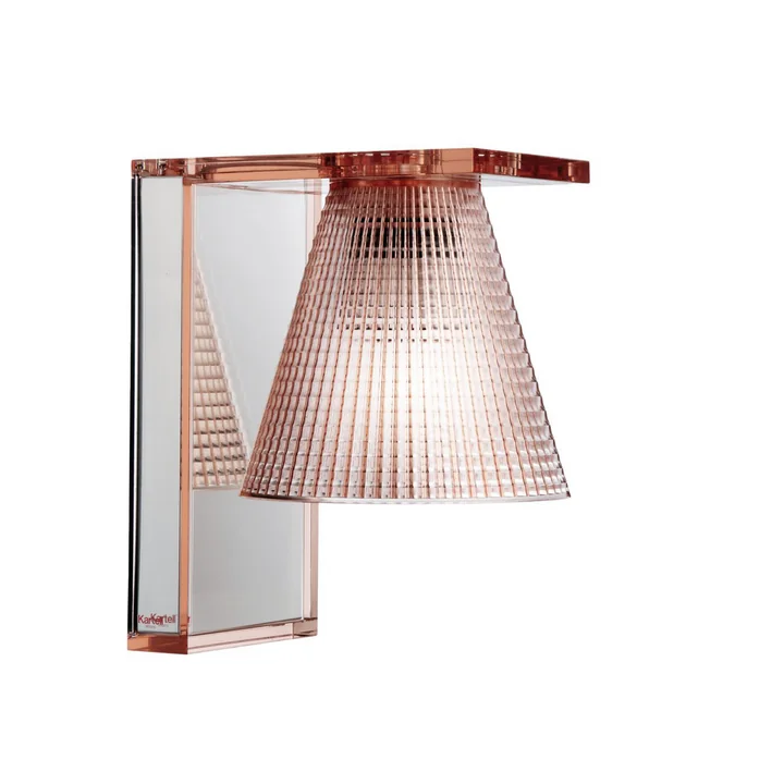 Light-Air Wandleuchte von Kartell in glasklar / rosa