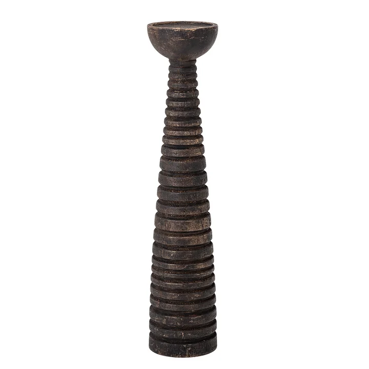 Der Thore Kerzenständer von Bloomingville, Ø 12,5 x H 61 cm, braun