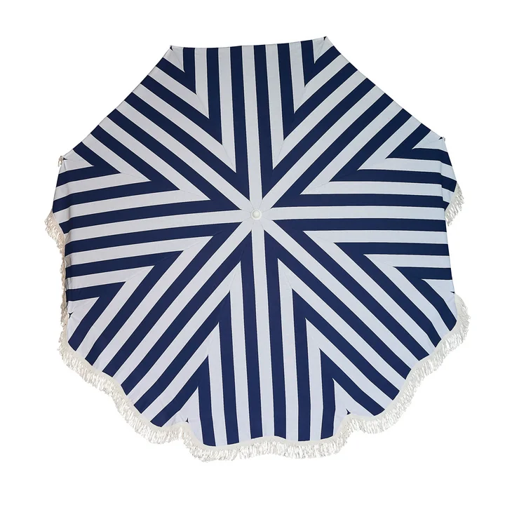 Der Retro Sonnenschirm Ø 200 cm von Jan Kurtz, weiss / blau