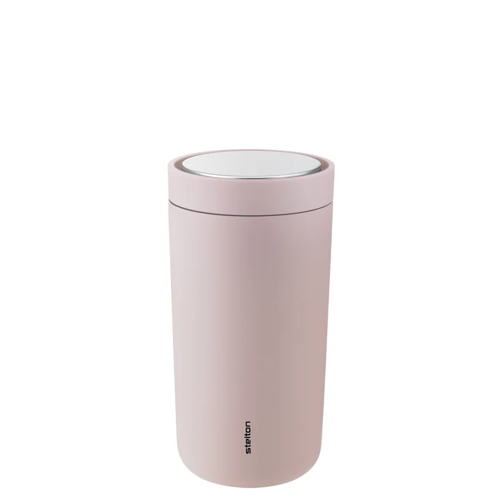 Der To Go Click Becher von Stelton, 0,2 l, doppelwandig, soft rose