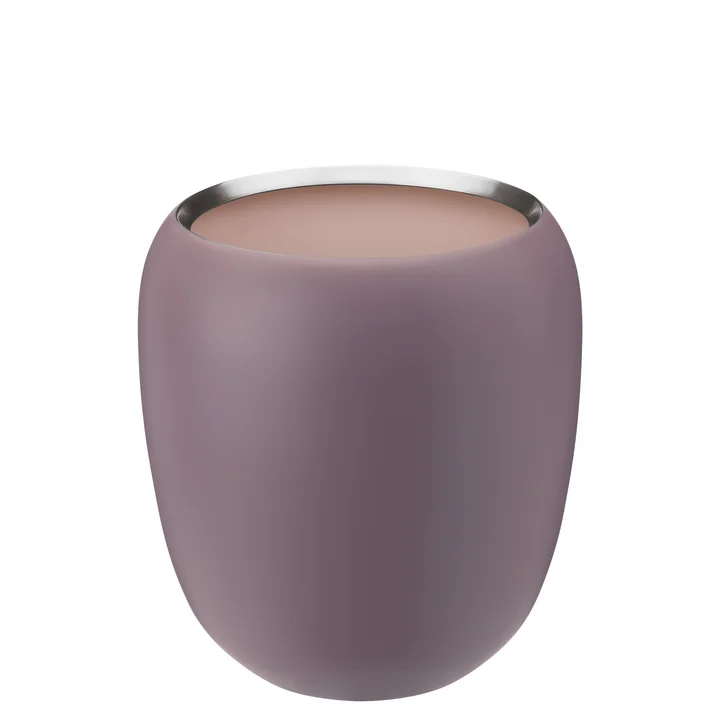 Die Ora Vase klein von Stelton, dusty rose / powder