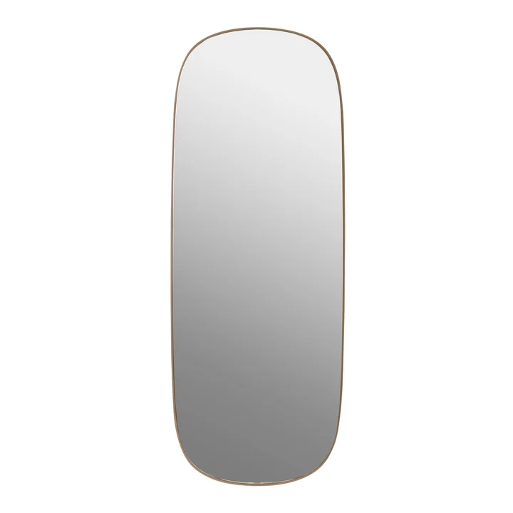 Der Framed Mirror, gross von Muuto, rose / Klarglas