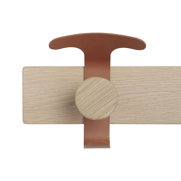 Die Haken an der Garderobenleiste von Muuto