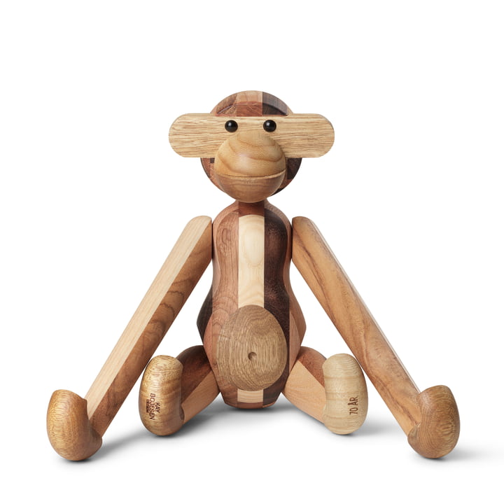 Der Holz-Affe medium von Kay Bojesen, verschiedene Holzarten (Jubiläumsedition)