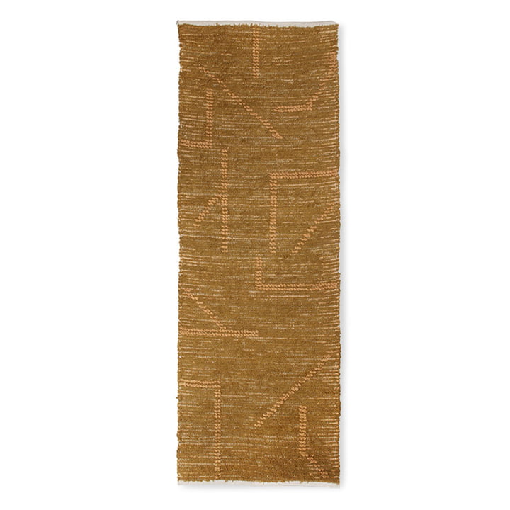 Der Handgewebter Teppich Baumwolle von HKliving, 70 x 200 cm, mustard / honey