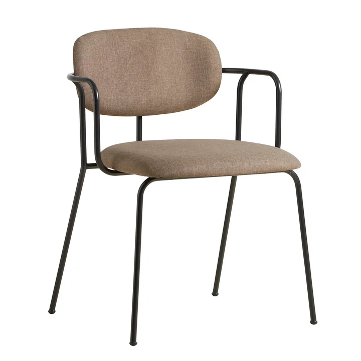 Frame Stuhl von Woud in schwarz / taupe