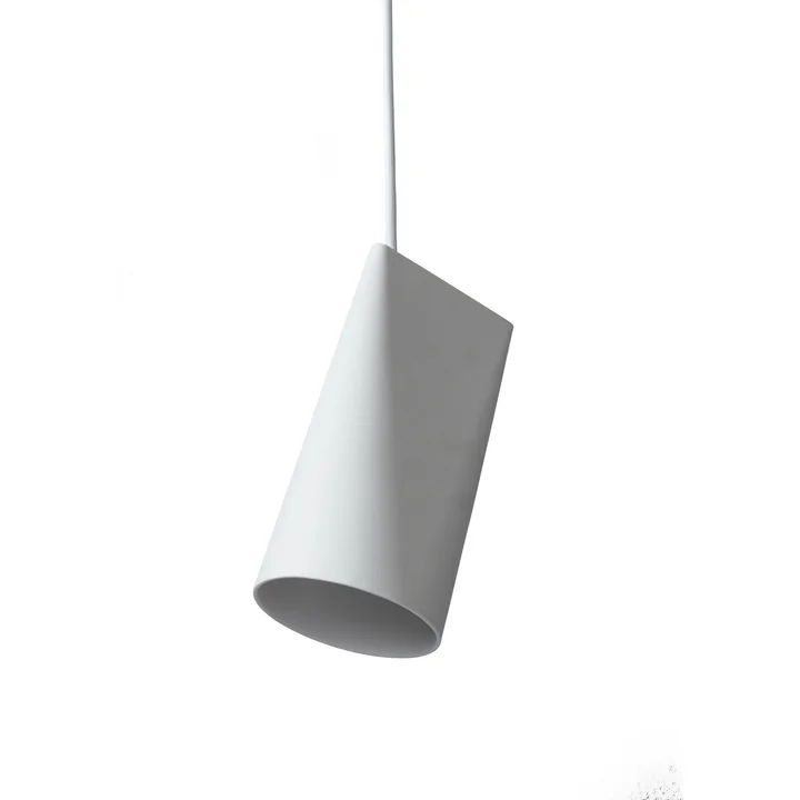 Ceramic Pendelleuchte narrow von Moebe in weiss