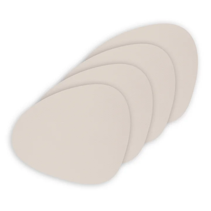 Glasuntersetzer Curve von Lind DNA in Nupo soft nude (4er-Set)