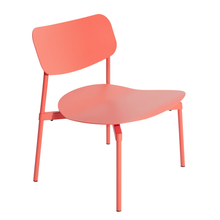 Fromme Lounge Stuhl Outdoor von Petite Friture in coral