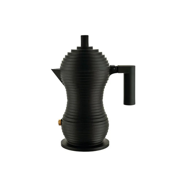Pulcina Espressokocher 15 cl von Alessi in schwarz