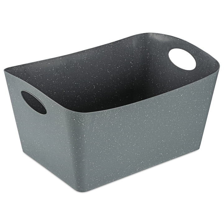 Boxxx L Aufbewahrungsbox von Koziol in recycled nature grey