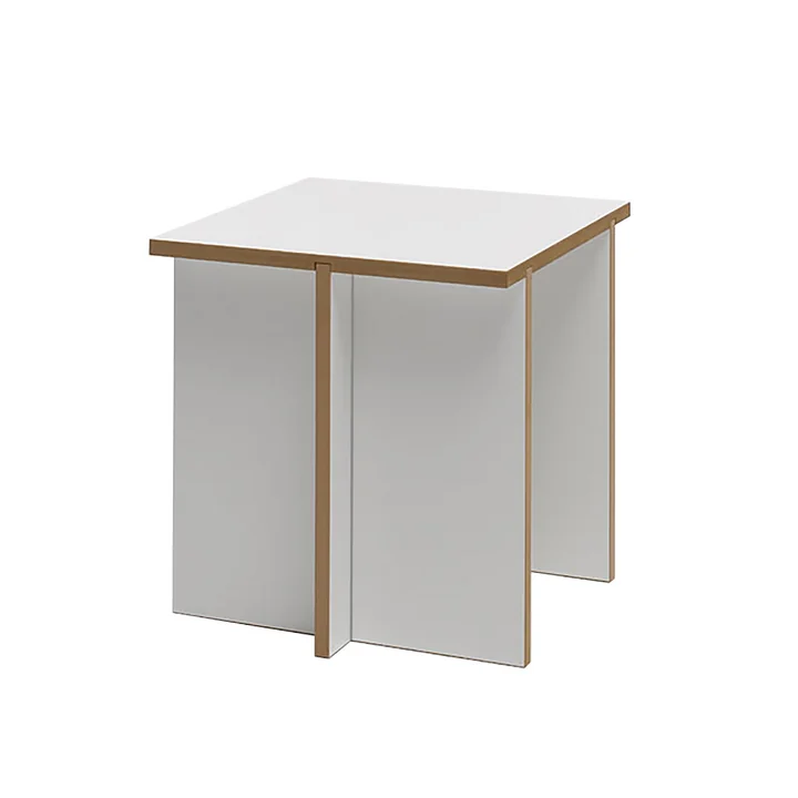 Robuster Hocker von Tojo in weiss
