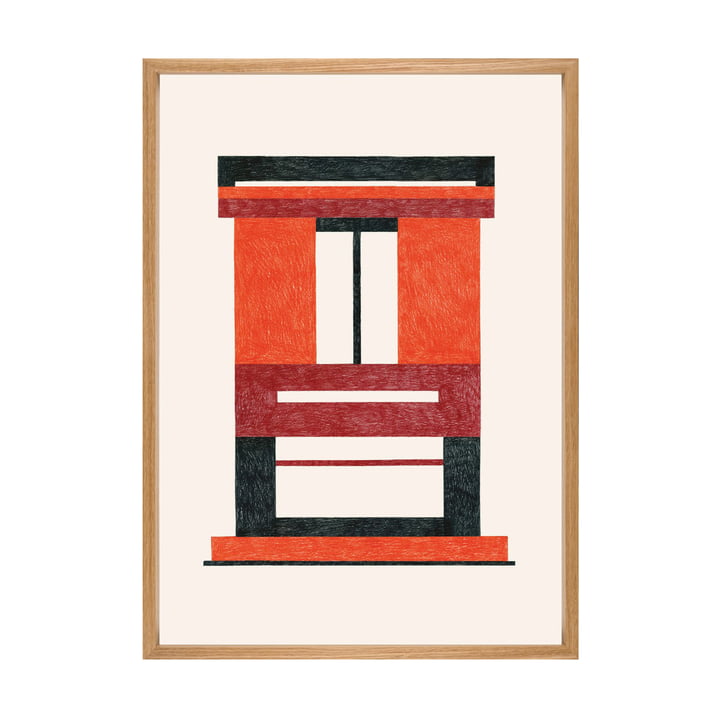 Caldo Poster mit Rahmen 49,5 x 69,5 cm von The Wrong Shop in mehrfarbig