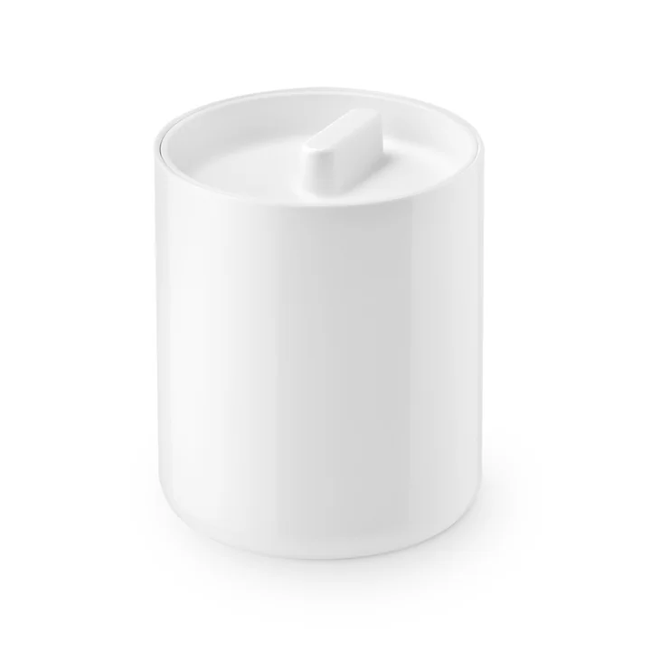 Die Lunar Deckeldose von Authentics, Ø 10 cm, weiss / weiss