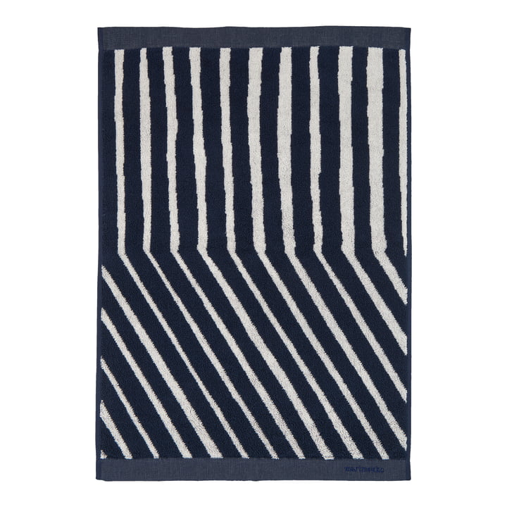 Kalasääski Handtuch von Marimekko in den Farben dunkelblau / off-white