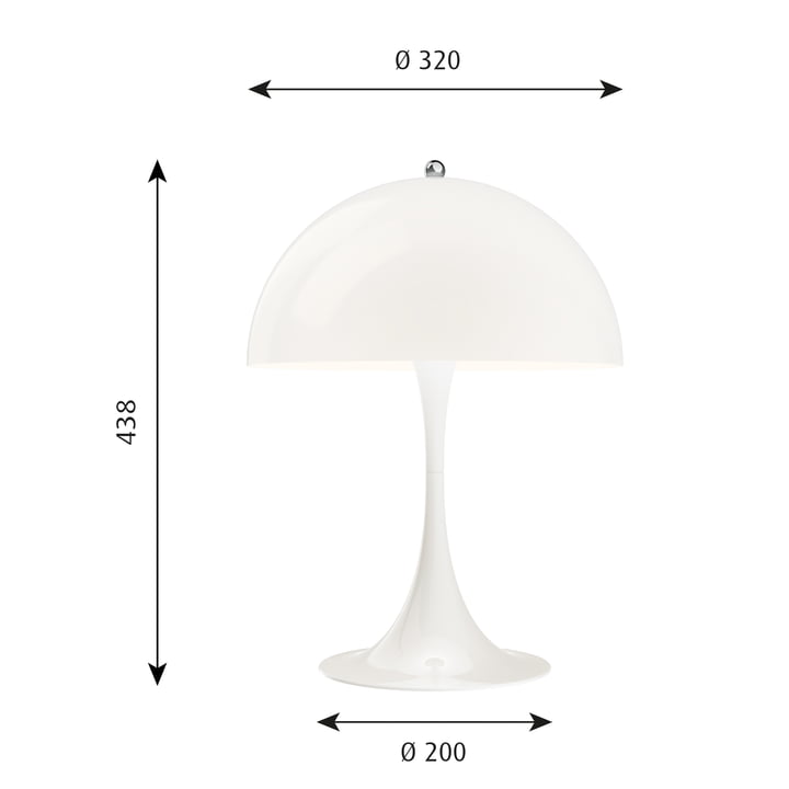 Panthella Tischleuchte 320 von Louis Poulsen