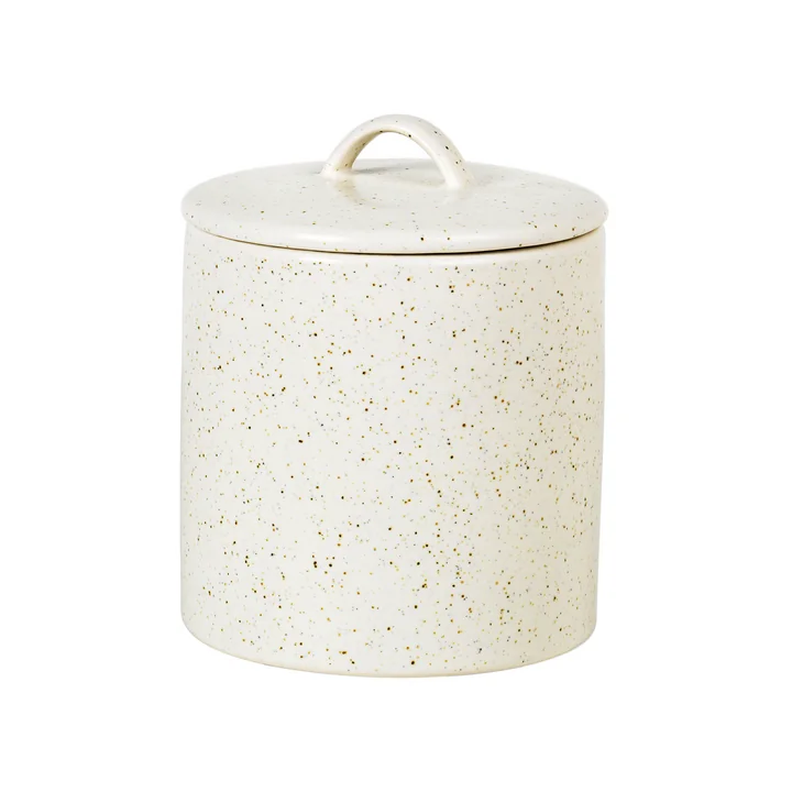 Nordic Vanilla Schale mit Deckel, Ø 12 x H 12 cm von Broste Copenhagen