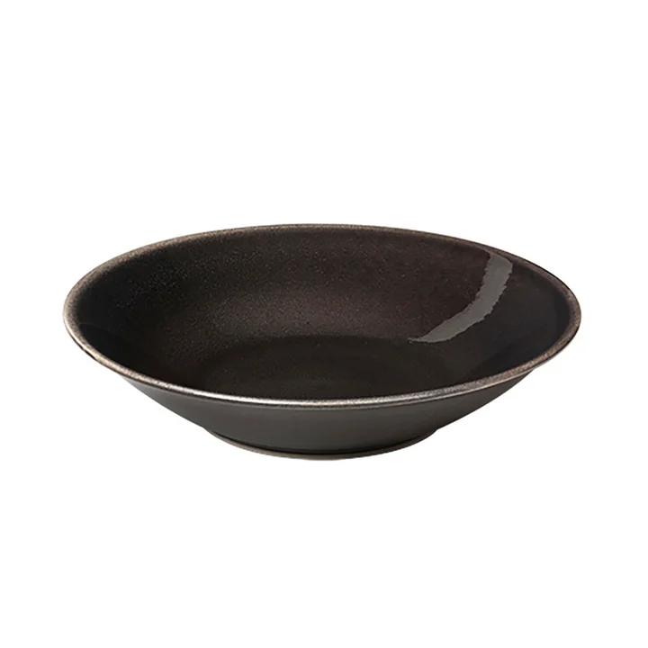 Der Nordic Coal Teller tief von Broste Copenhagen, Ø 22,5 x H 5 cm
