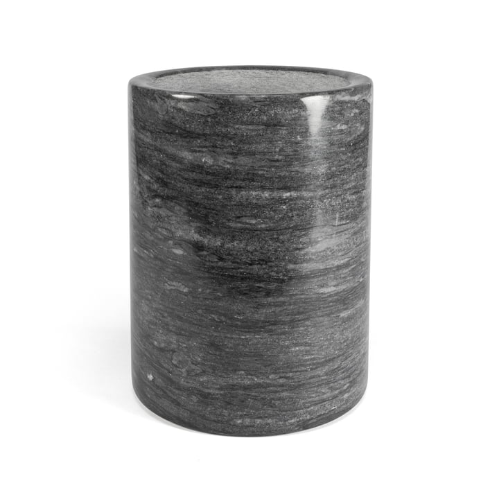 Marmor Utensilienbehälter, dunkelgrau / H 16 cm von yunic