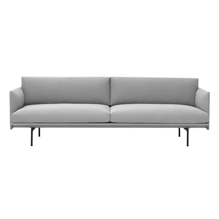 Outline Sofa 3-Sitzer von Muuto in Vancouver 14 / schwarz