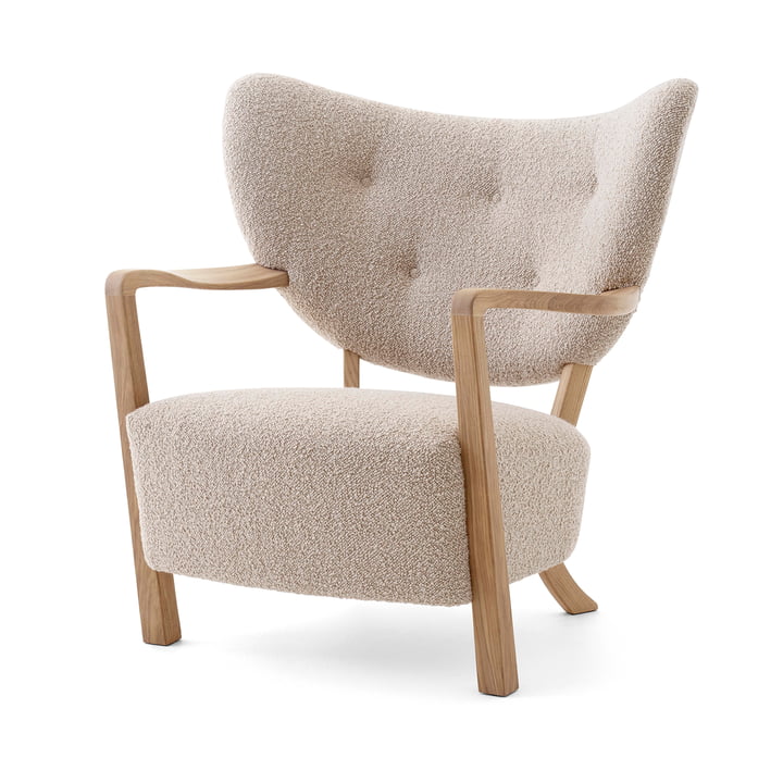 Wulff ATD2 Lounge Chair, Eiche geölt / beige (Karakorum 003) von &Tradition