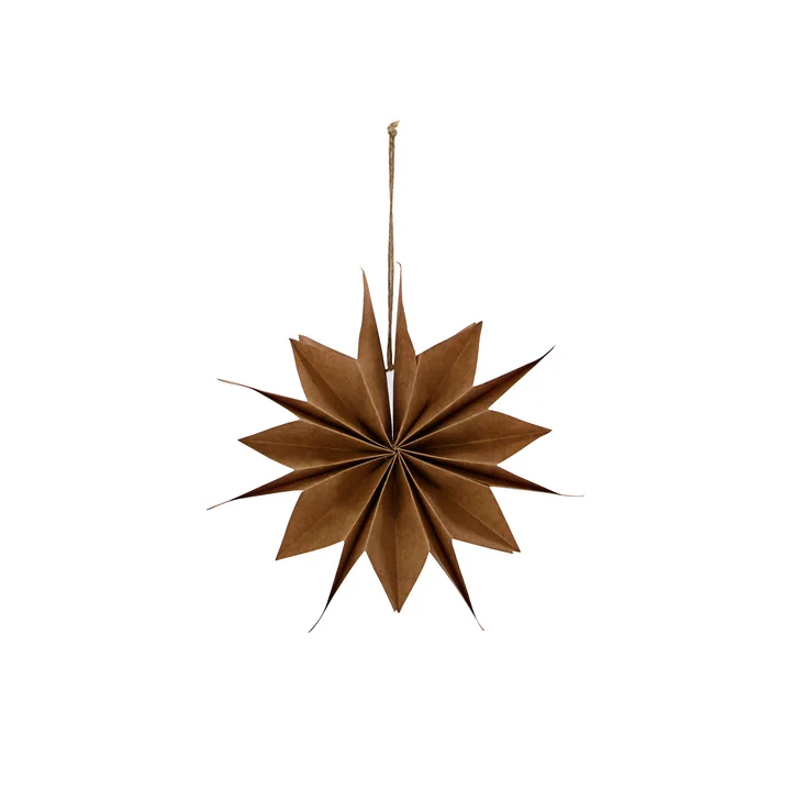 Capella Papier Weihnachtsstern von House Doctor in der Farbe natur
