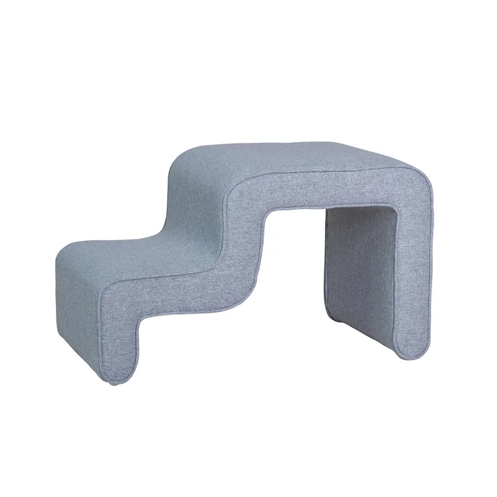 Stufenpouf, grau von Hübsch Interior