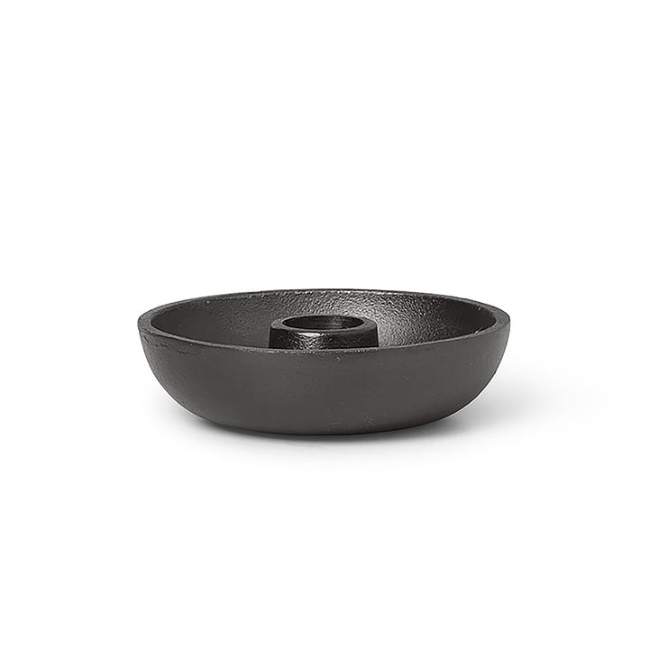 Bowl Stabkerzenhalter von ferm Living in der Farbe schwarz