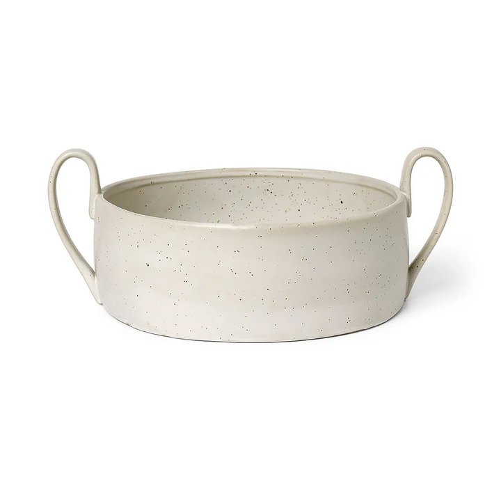 Flow Obstschale von Ferm Living in der Farbe off-white