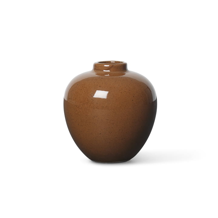 Ary Mini Vase von ferm Living in der Farbe braun