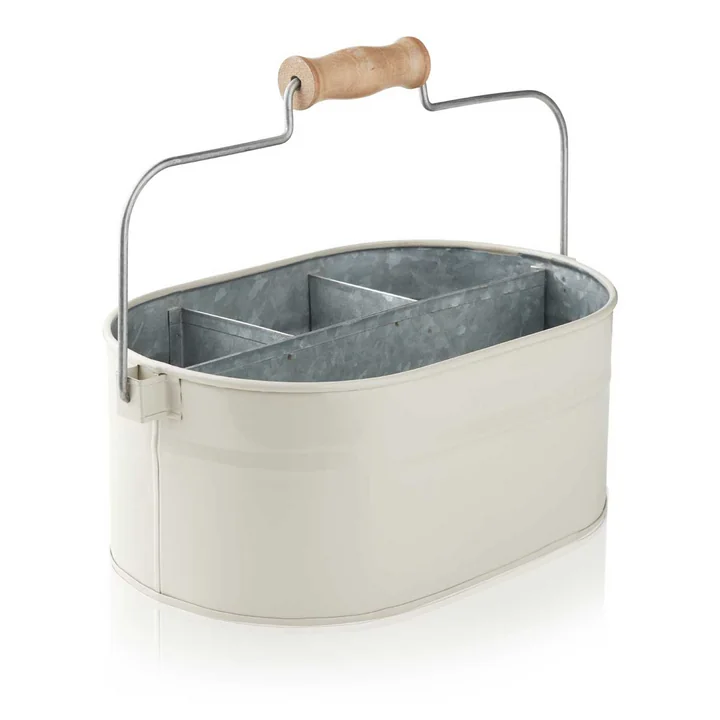 Utensilien Behälter, 30 x 19 x 13 cm von Humdakin in beige