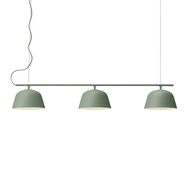 Ambit Rail Pendelleuchte von Muuto in der Farbe dusty green