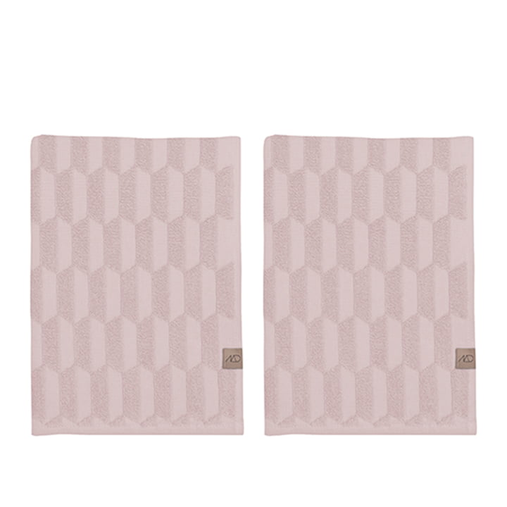 Geo Gästehandtuch 35 x 55 cm von Mette Ditmer in rosa (2er-Pack)