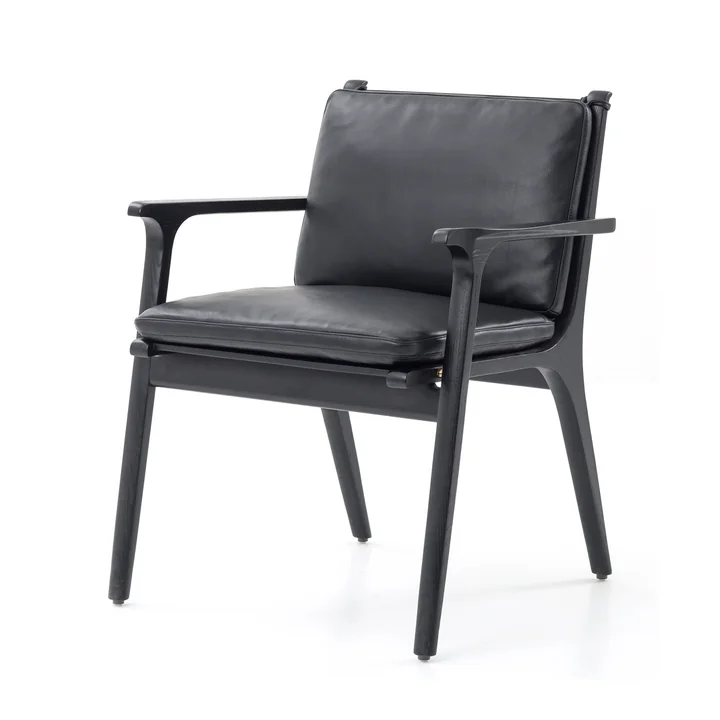Rén Dining Armchair von Stellar Works in der Ausführung Eiche / schwarz