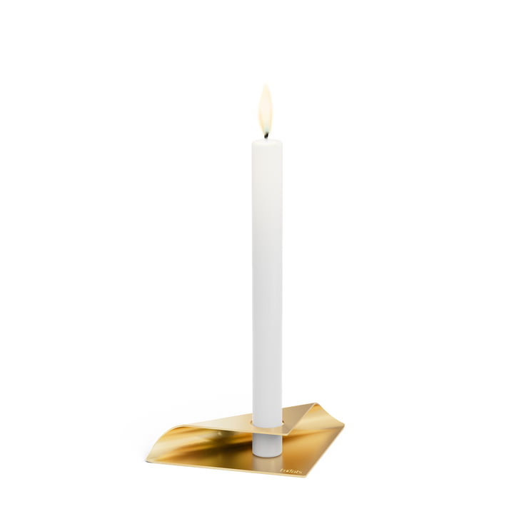 Square Candle Kerzenhalter von höfats in gold