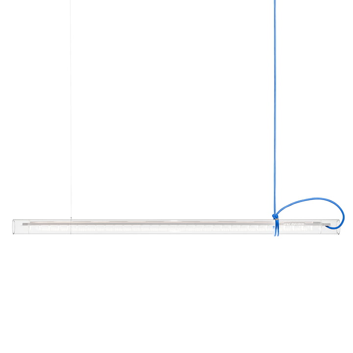 Die Tubular LED Pendelleuchte, weiss / blau von Ingo Maurer