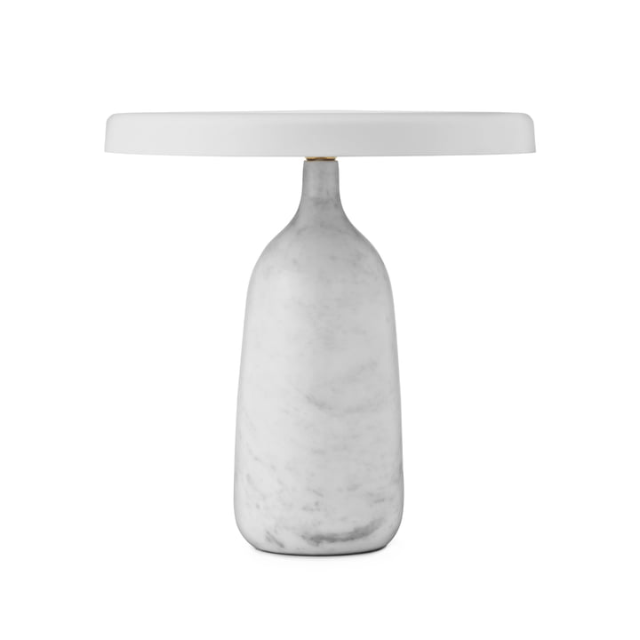 Eddy LED-Tischleuchte von Normann Copenhagen in Marmor weiss