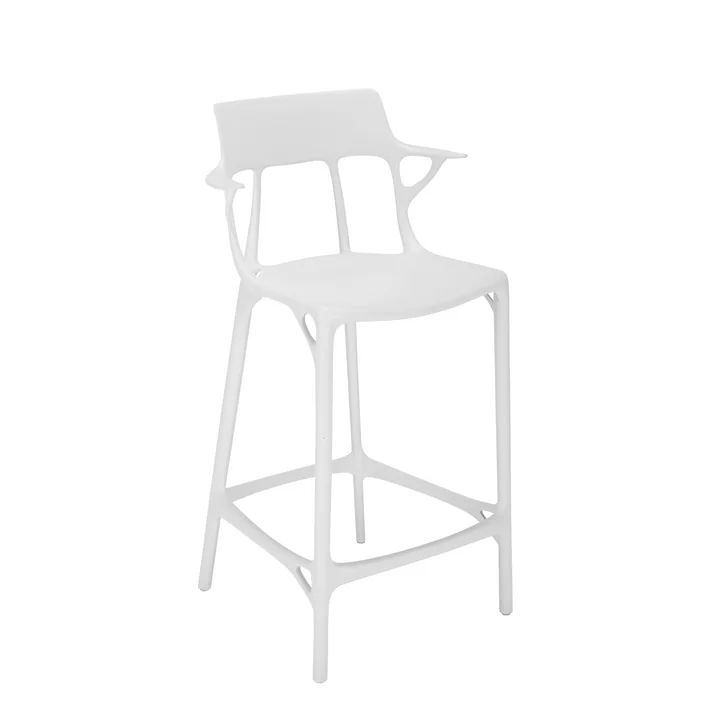 AI Barstuhl recycled SH 65 cm von Kartell in weiss