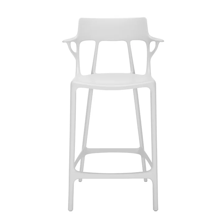 AI Barstuhl recycled  SH 65 cm von Kartell in weiss
