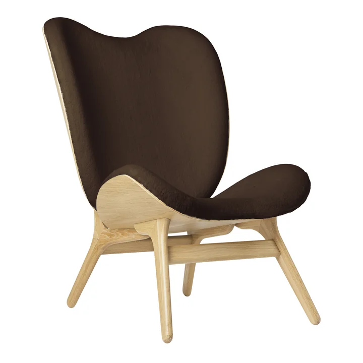 A Conversation Piece Tall Sessel von Umage in Eiche / Teddy braun