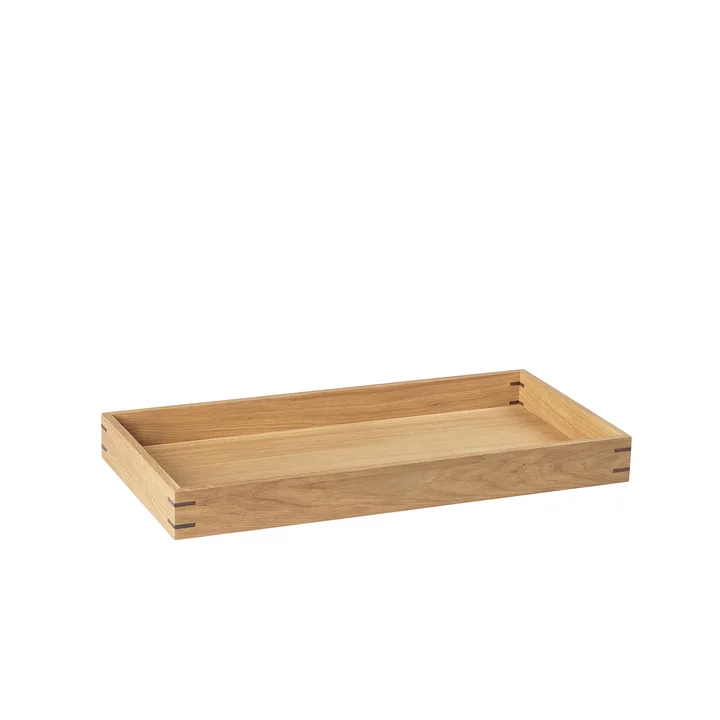 Japanese Tray L von Kristina Dam Studio in Eiche geölt (dunkel)