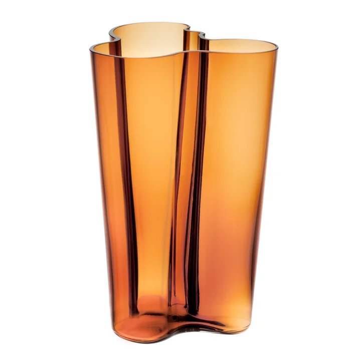 Aalto Vase Finlandia 251 mm, Kupfer von Iittala