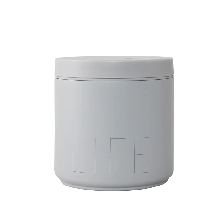 Travel Life Thermo Lunch Box large in Life / cool gray von Design Letters