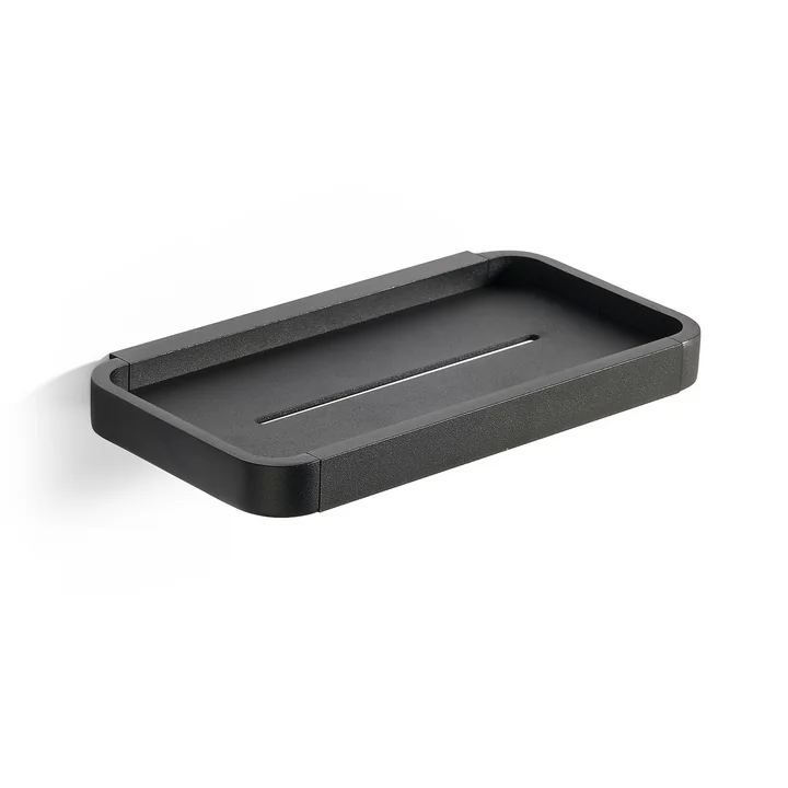Rim Duschablage, 11 x 22 cm, schwarz von Zone Denmark