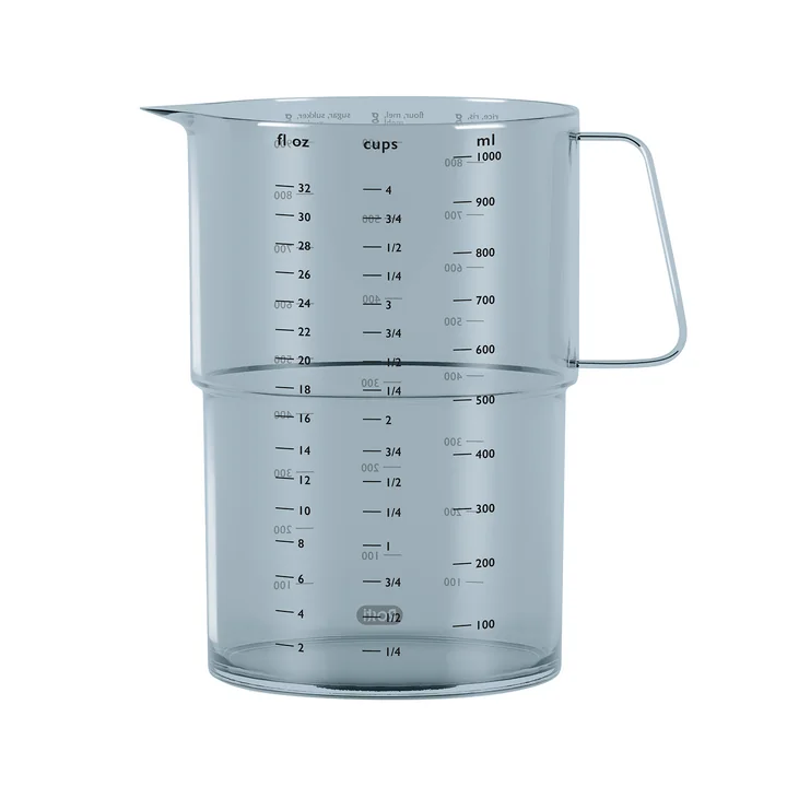 Mensura Messbecher, 1,0 l in dusty blue von Rosti