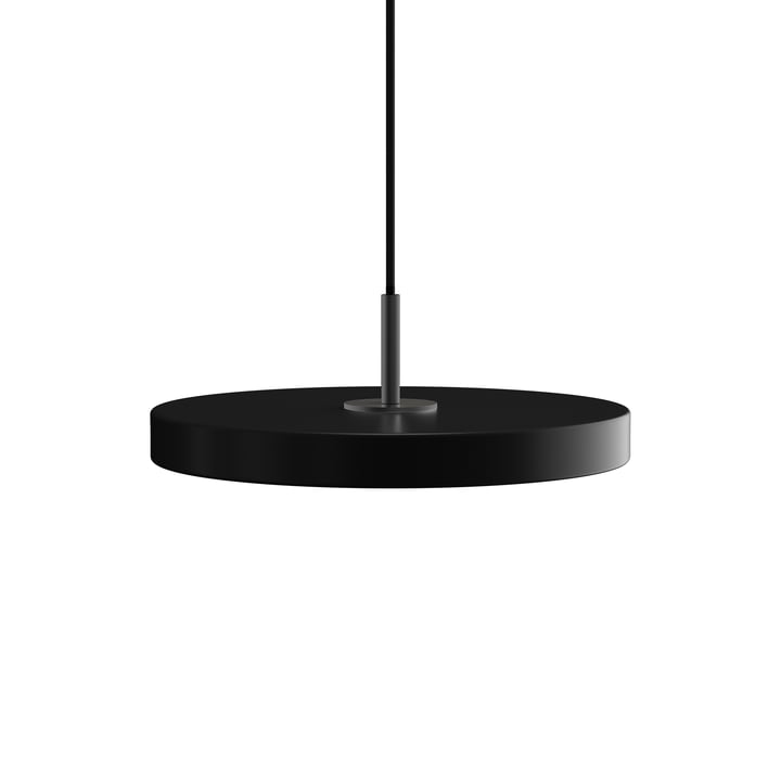 Die Asteria Mini LED-Pendelleuchte von Umage in schwarz / schwarz