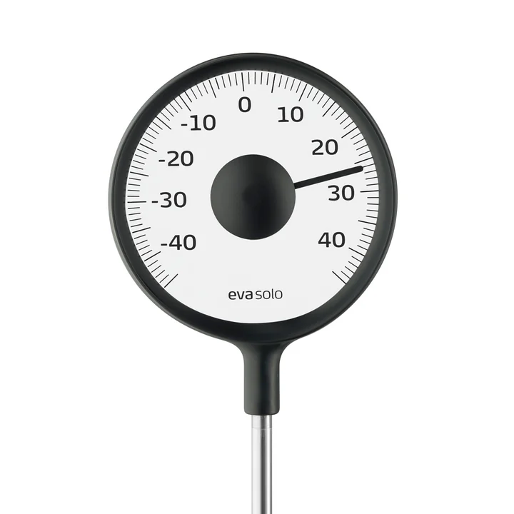 Aussenthermometer von Eva Solo in der Farbe schwarz (mit Stab)