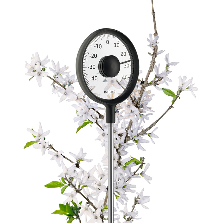 Aussenthermometer von Eva Solo in der Farbe schwarz (mit Stab)